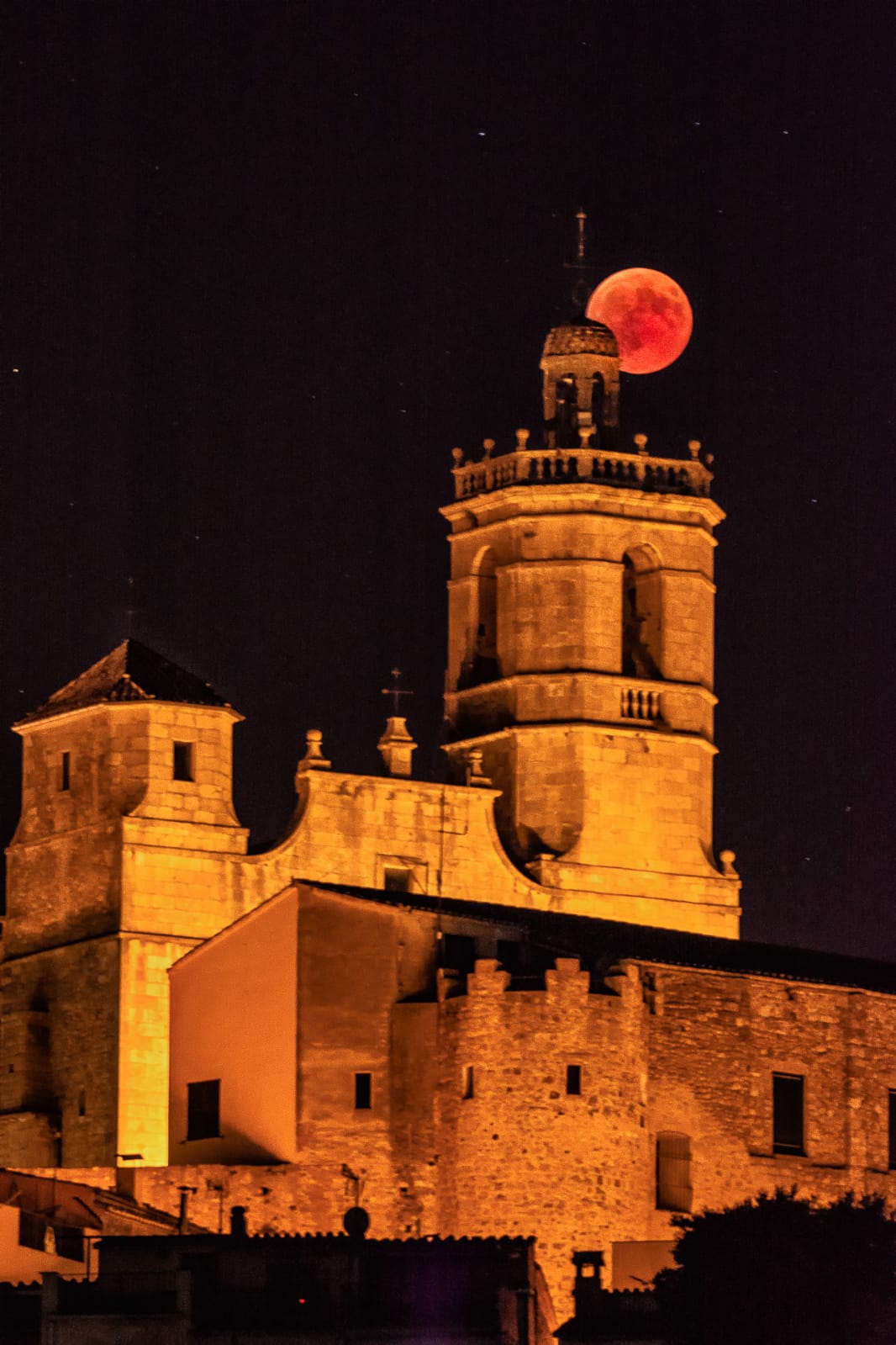 Eclipsi sobre Llagostera, foto de Lluís Amat