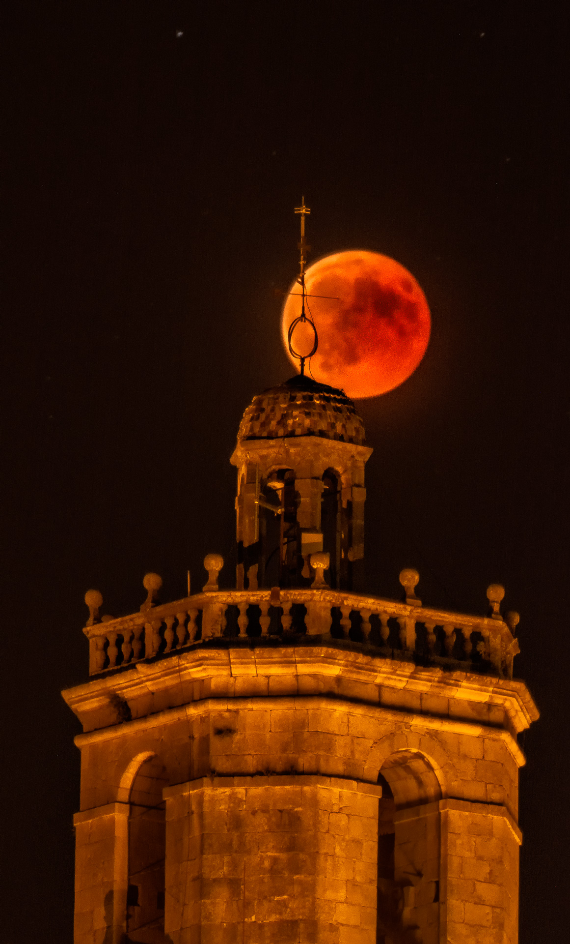 Eclipsi sobre Llagostera, foto de Lluís Amat