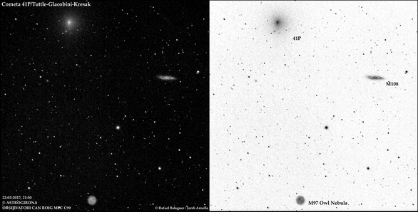 Cometa 41P, M97 i M108. Rafael Balaguer i Jordi Arnella.