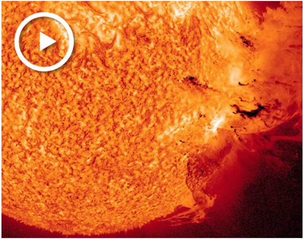 Detall de l'ejecció de massa coronal