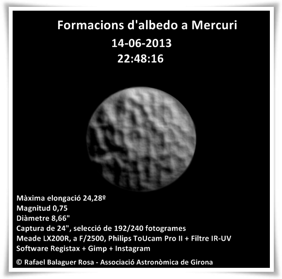 Formacions d'albedo a Mercuri