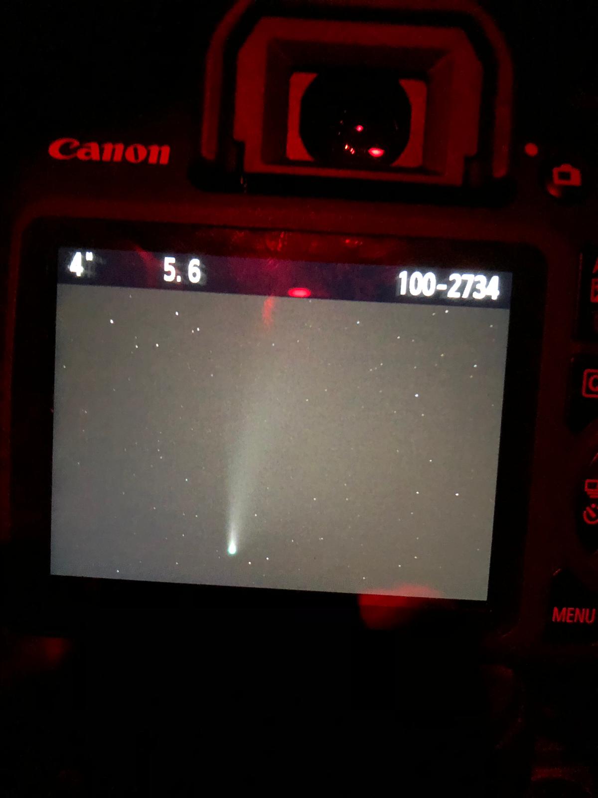 Cometa Neowise, juliol de 2020