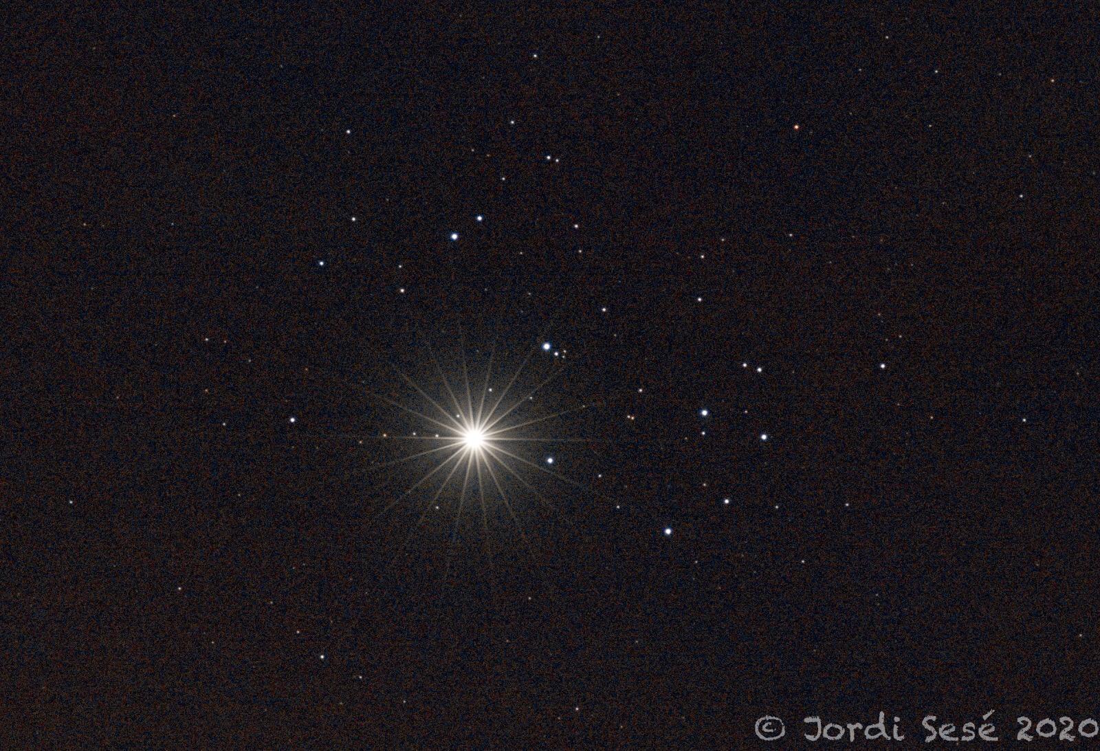Conjunció de Venus i les Plèiades