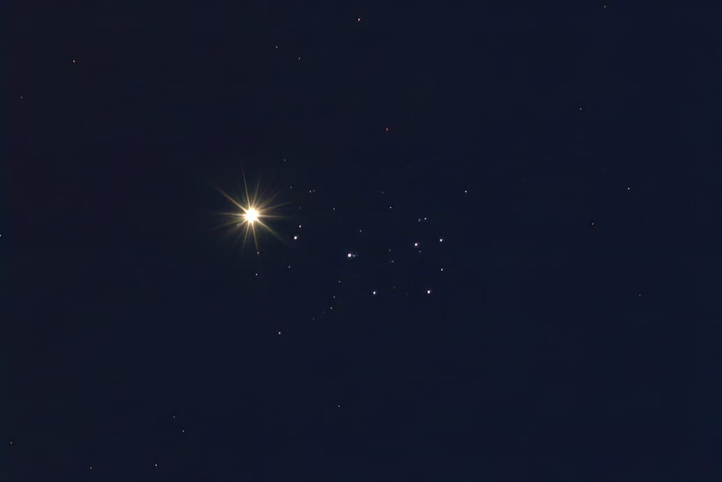 Conjunció de Venus i les Plèiades