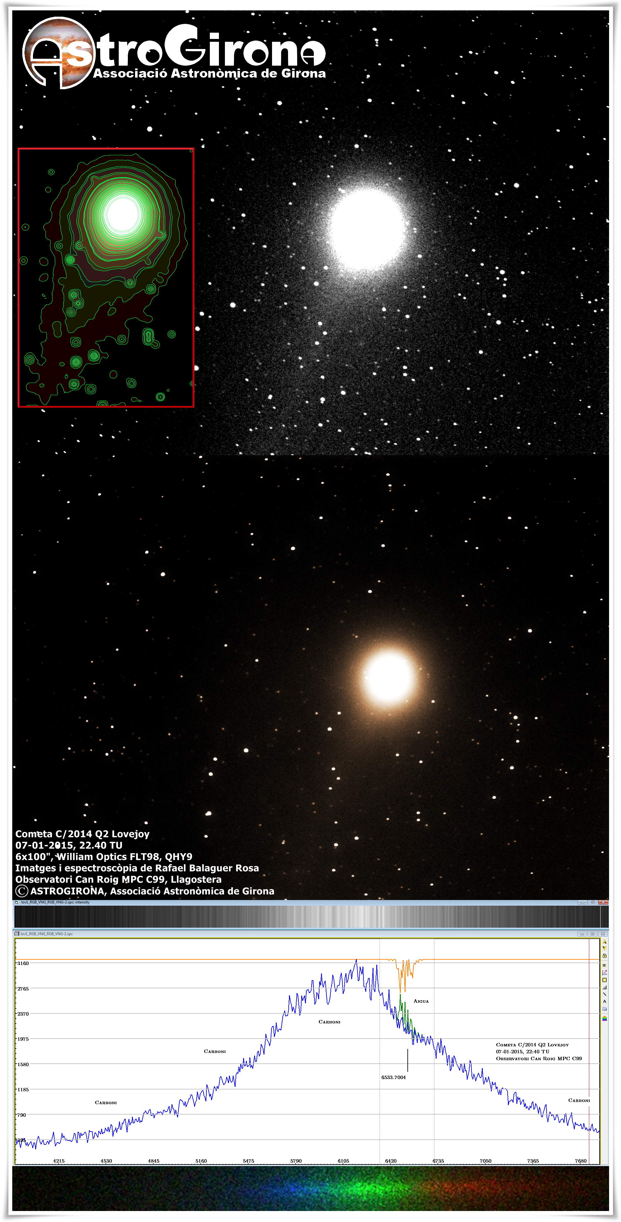 Espectre del cometa c/2014 Q2 Lovejoy, per Rafael Balaguer Rosa