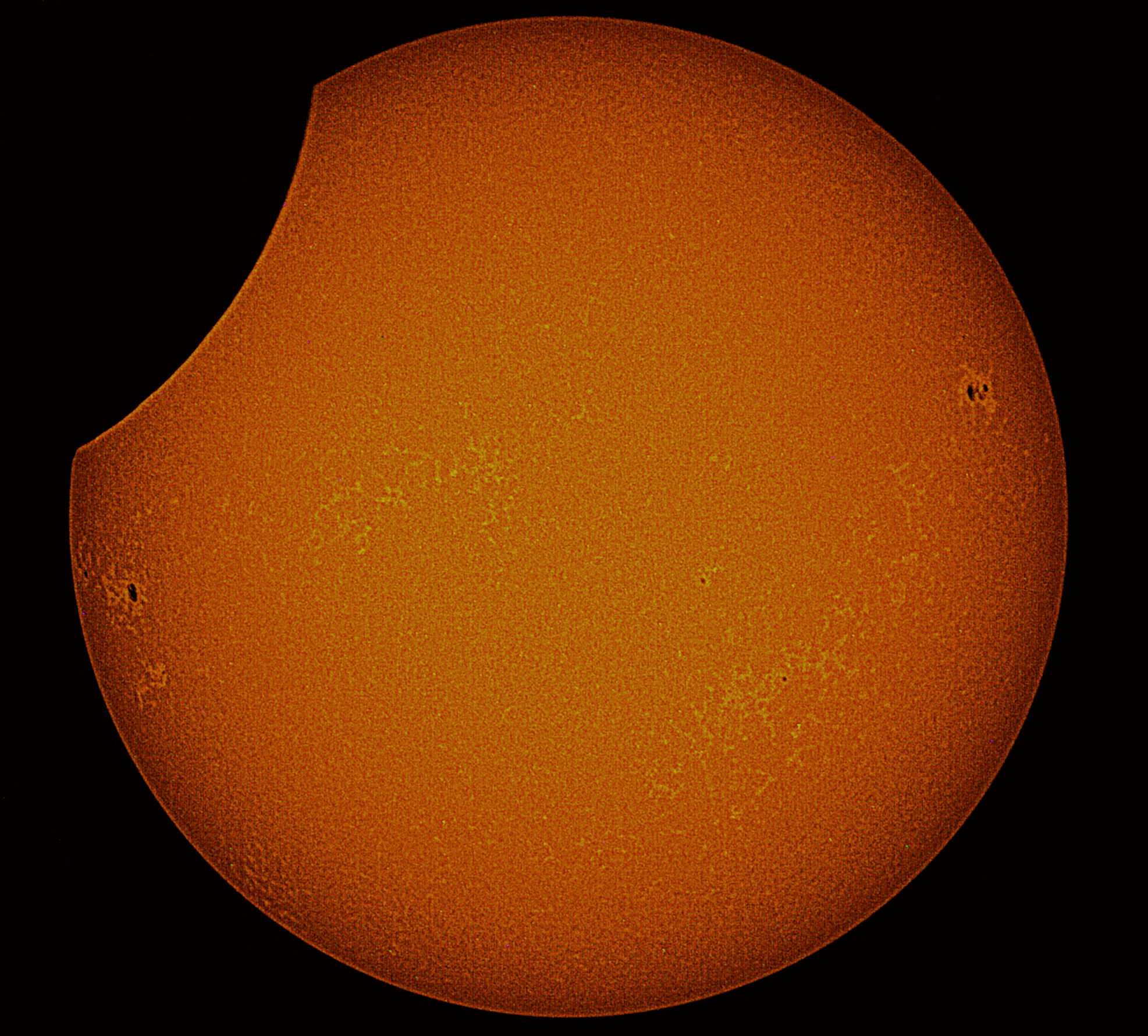 Eclipsi parcial de Sol 25-10-22, Jordi Arnella/Andreu Palomares