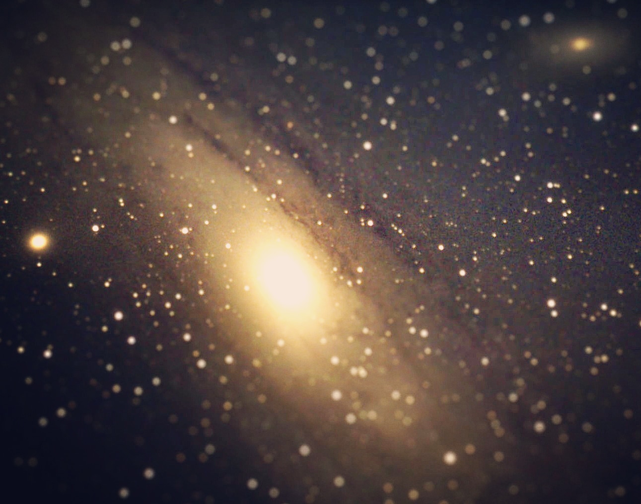 Galàxia d'Andròmeda. Foto de Rafael Balaguer