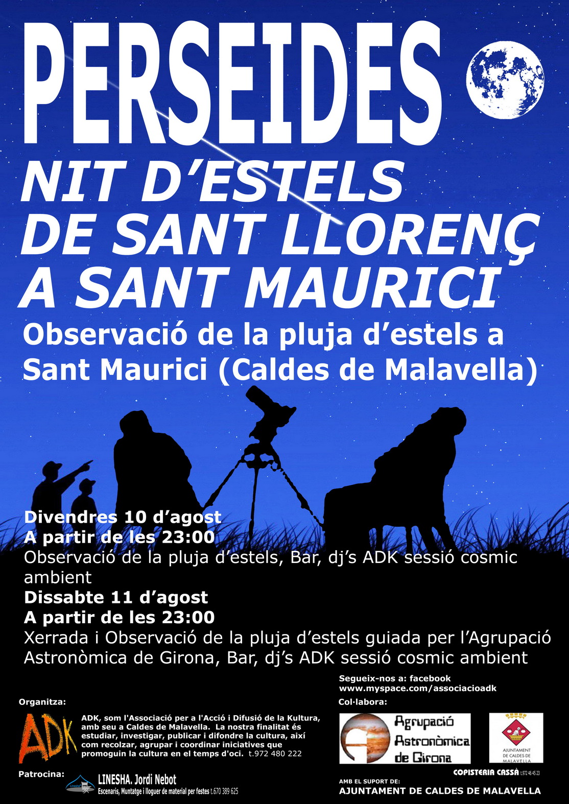 Persèids a Sant Maurici 2012