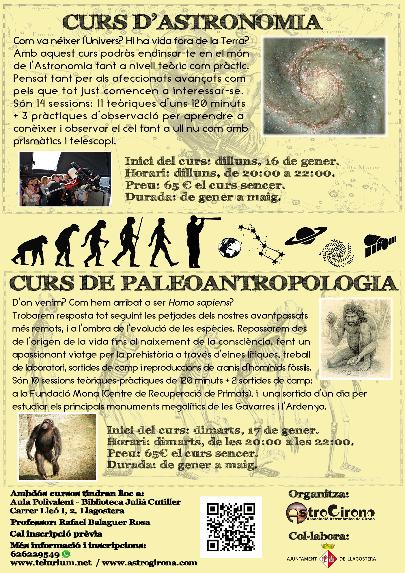 Cursos d'Astronomia i Paleoantropologia