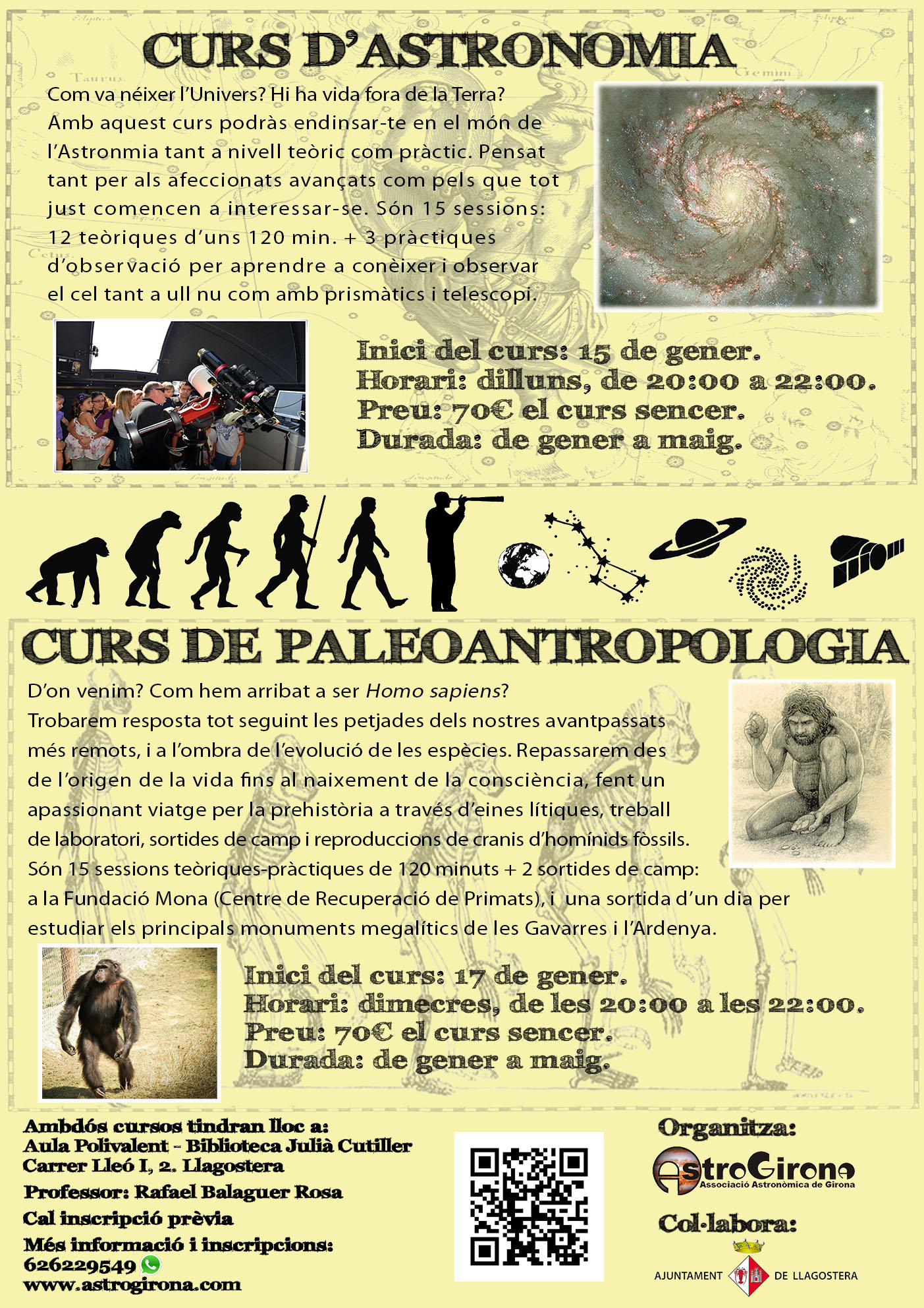 Cursos d'Astronomia i Paleoantropologia