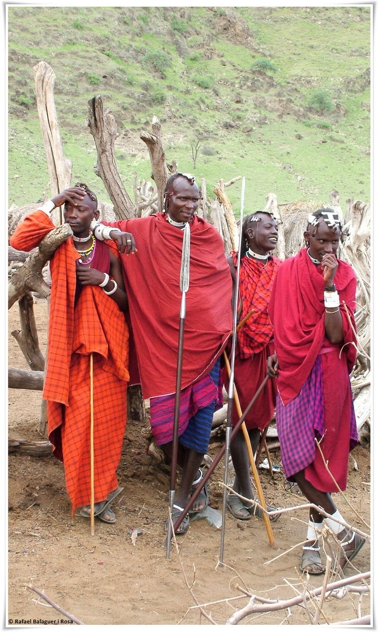Guerrers Maasai. Fotografia de Rafael Balaguer Rosa