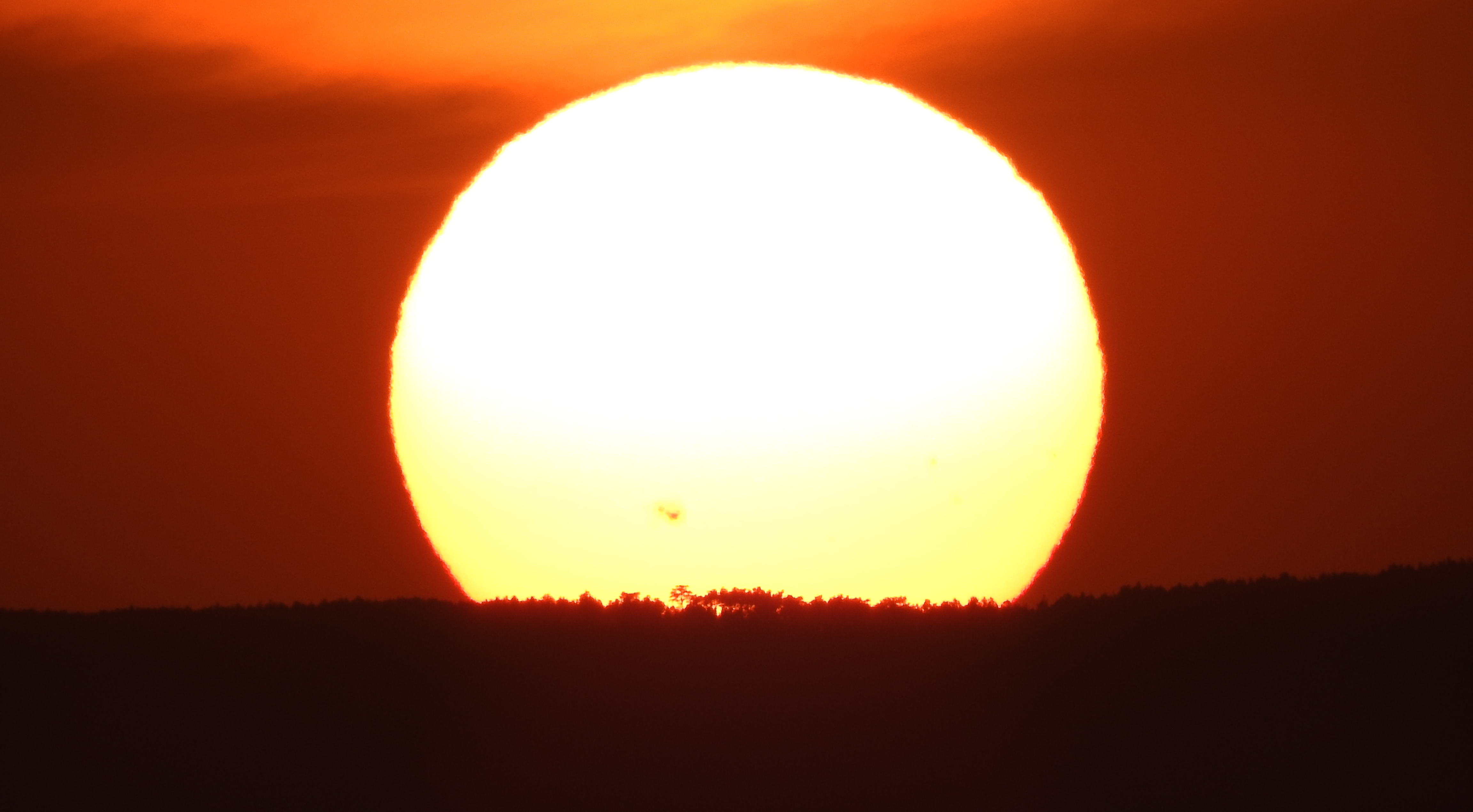 Posta de Sol el 12-07-23, amb la taca solar AR3363, Rafael Balaguer